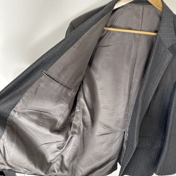 Circle S Men 44S Short Gray Western Blazer Sports Coat Cowboy USA - Picture 8 of 8